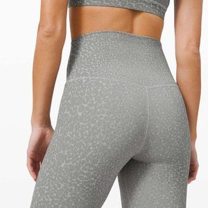 ⭐LULULEMON Align Leggings 25" 7/8 *Engineer Print City Camo Silver Drop Size 4